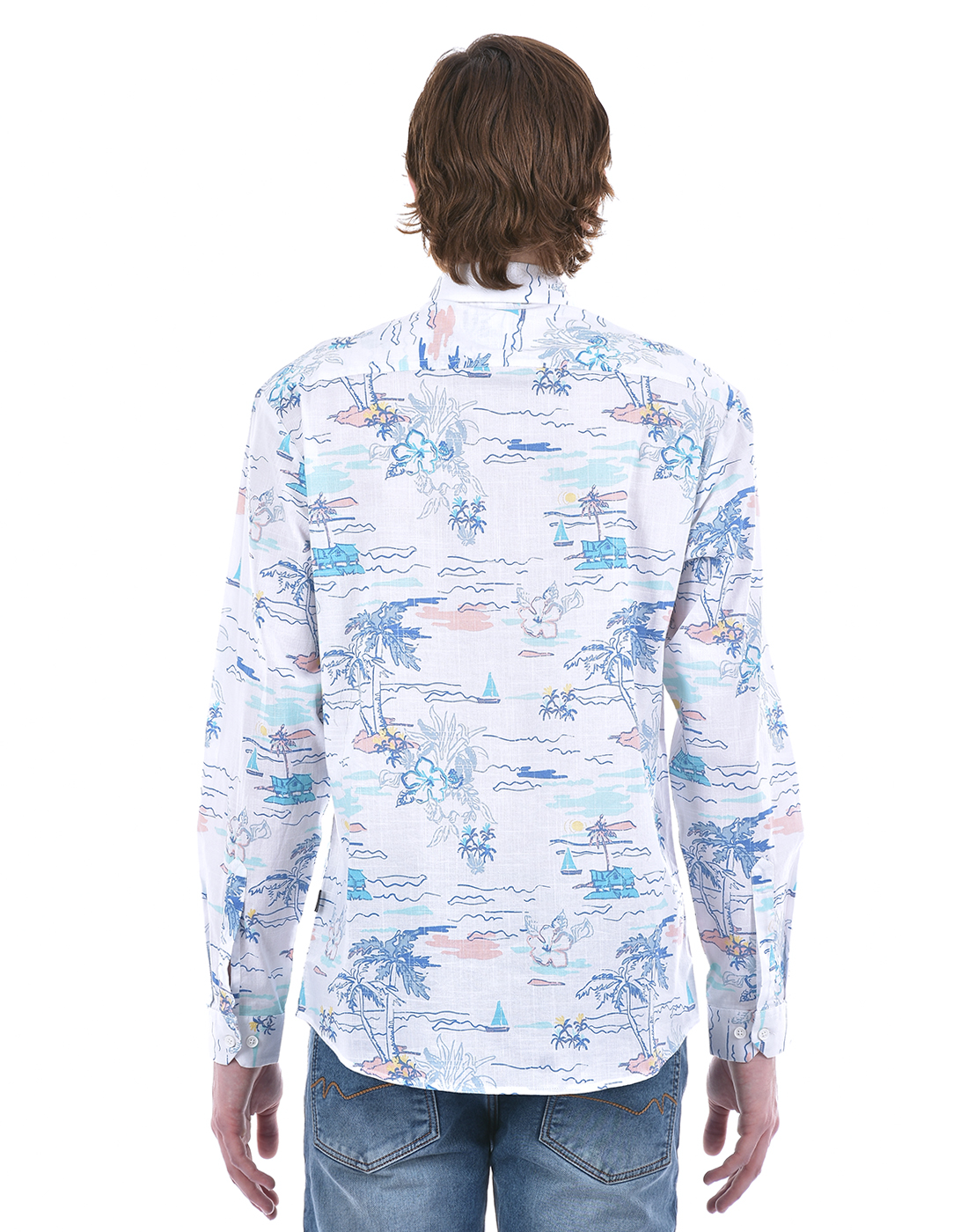 Numero Uno Men Graphic Print White Shirt
